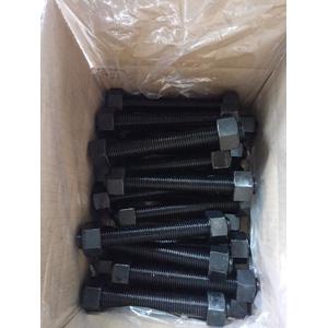 A193 B7/A194 2H Stud Bolts and Nuts, 3/4 x 7 Inch, Black Coated