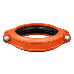Ductile Iron Grooved Coupling, 4 Inch, Painted